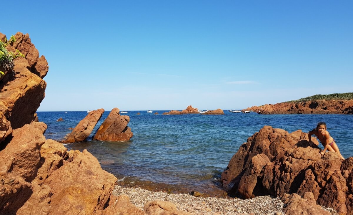 Vue d'une plage Saint-Raphaël